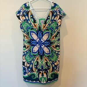 Maeve Anthropologie Elegant Multicolor Patterned Dress Medium